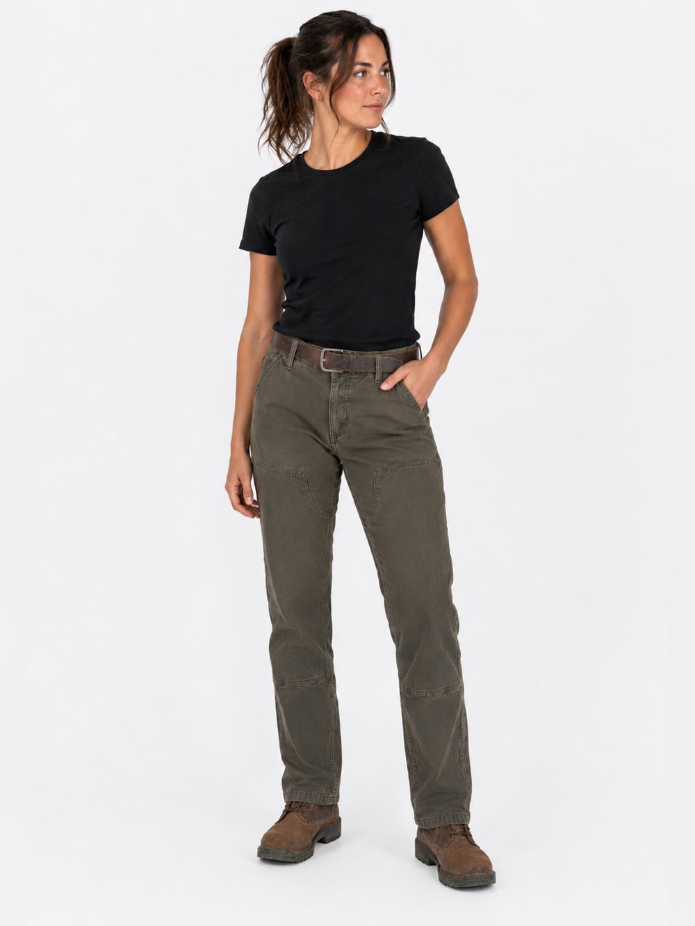 Carhartt Women's The Essential Canvas Double-Front Pant - Size 8